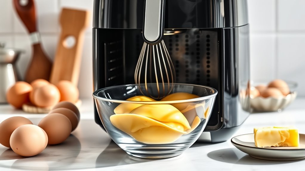 air fryer scrambled eggs