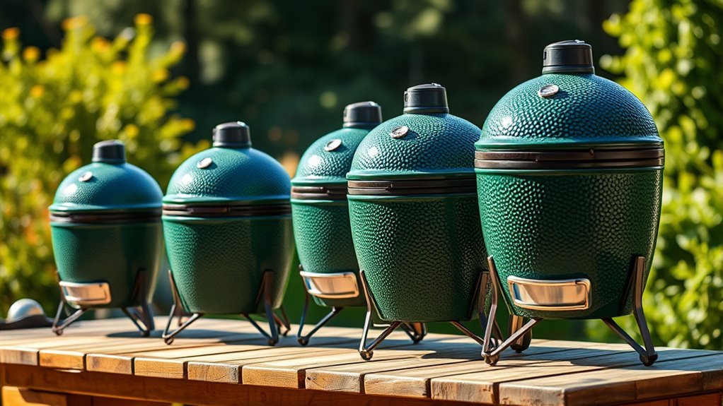 big green egg weight differences
