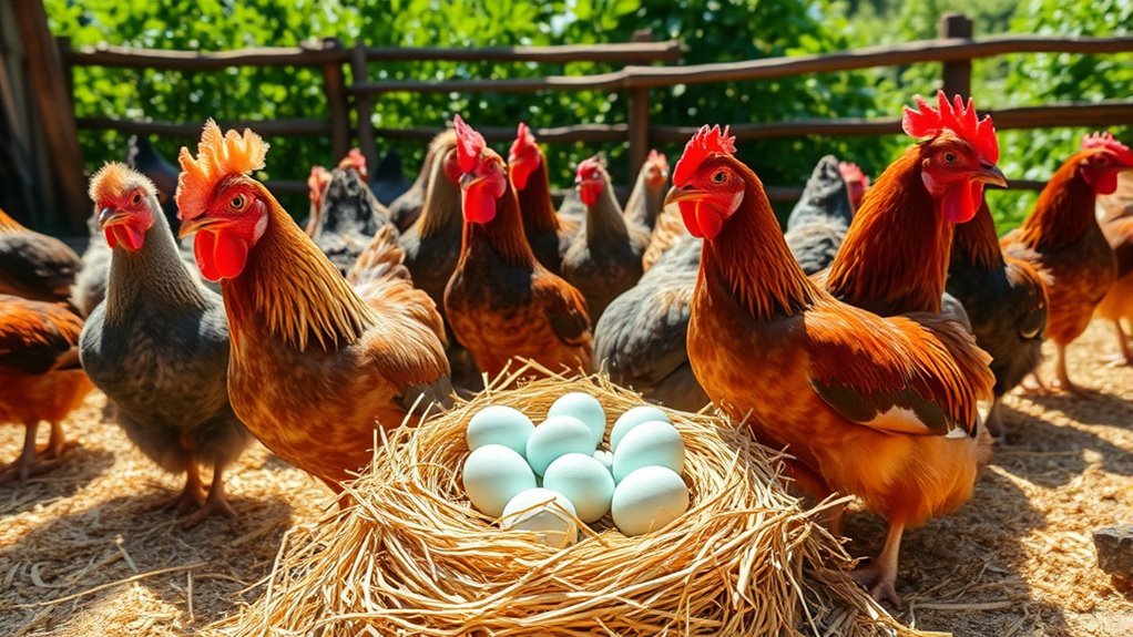 blue egg laying chickens
