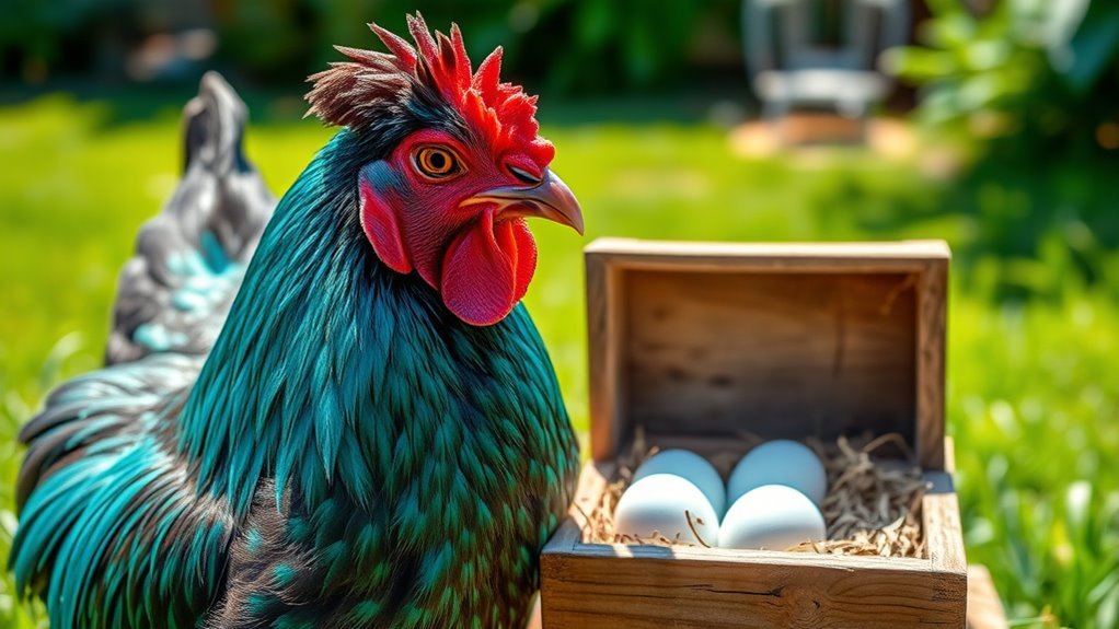 blue eggs calm hardy