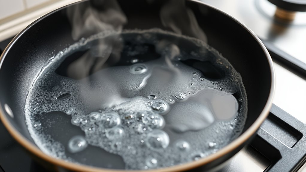 boil with soap or vinegar