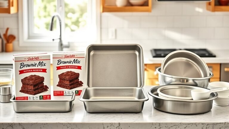 brownie mix pan size