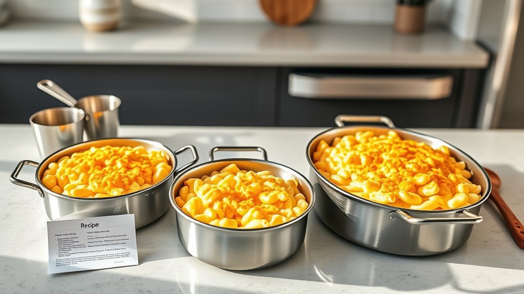 calculate servings for pans