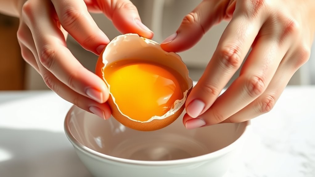 check smell discard spoiled eggs