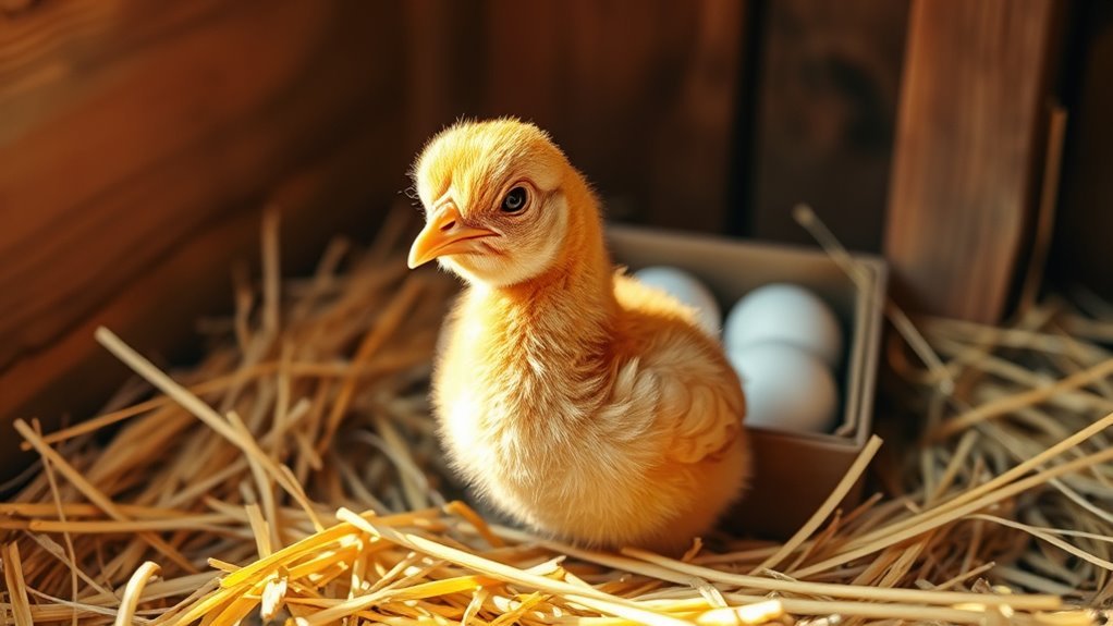 chickens begin laying eggs