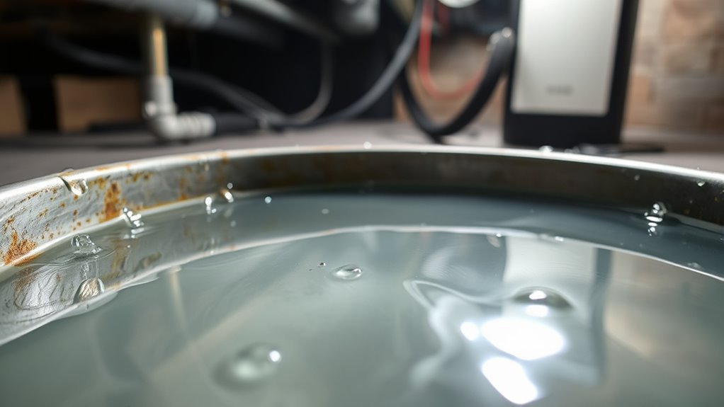 clogged drain line causes overflow