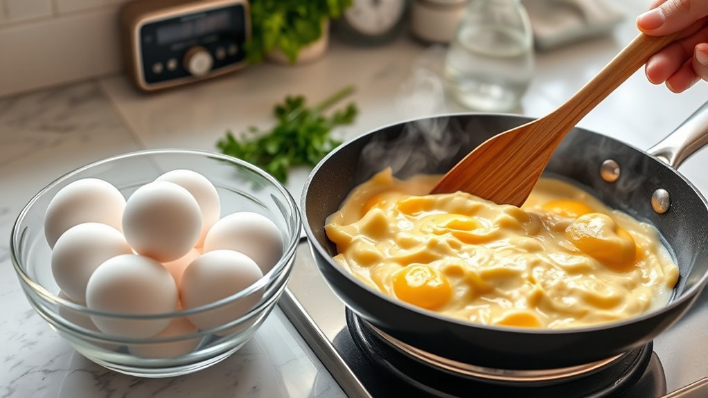 cook thawed eggs safely properly