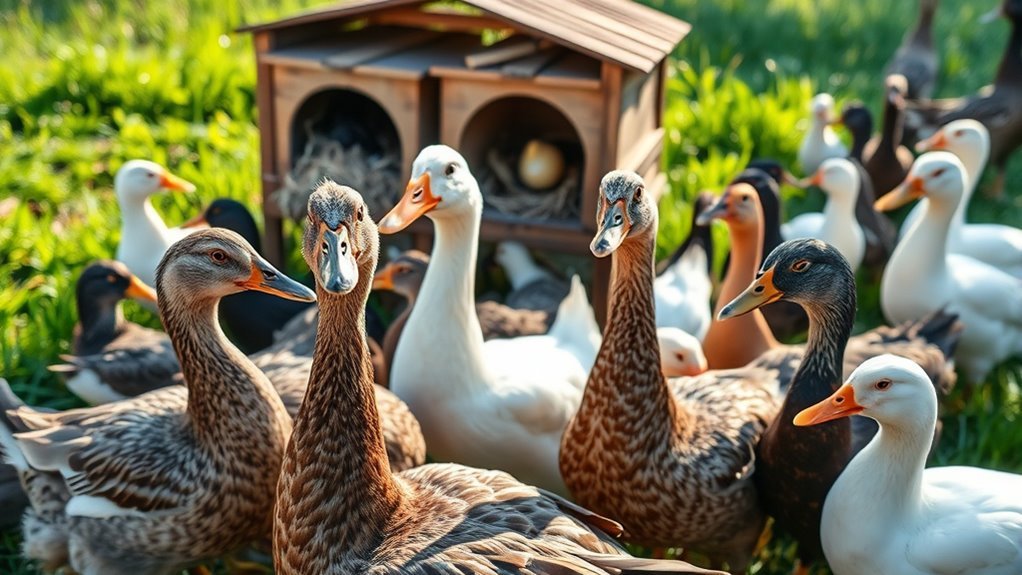 duck breed egg laying timelines