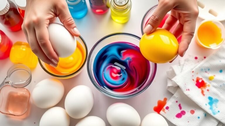 dye eggs with food
