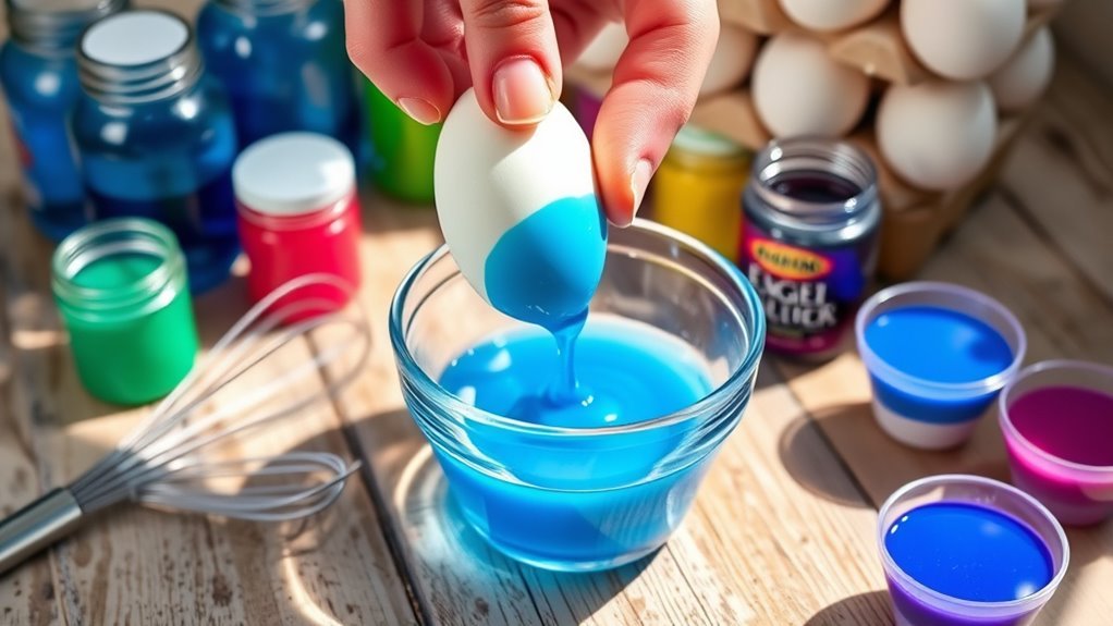 dye eggs with gel