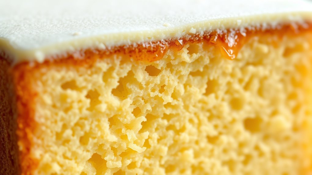 egg proteins create cake structure