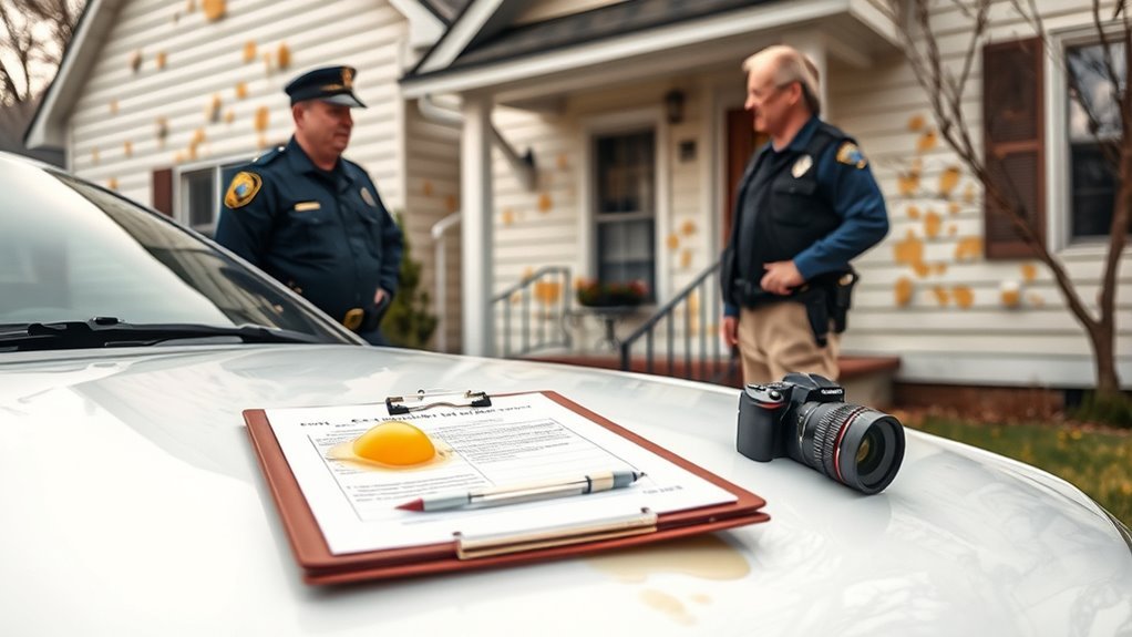 egging is criminal vandalism