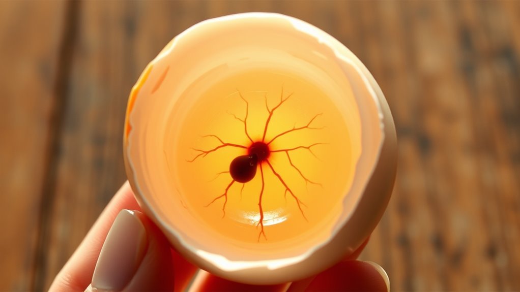 fertilized egg visual indicators