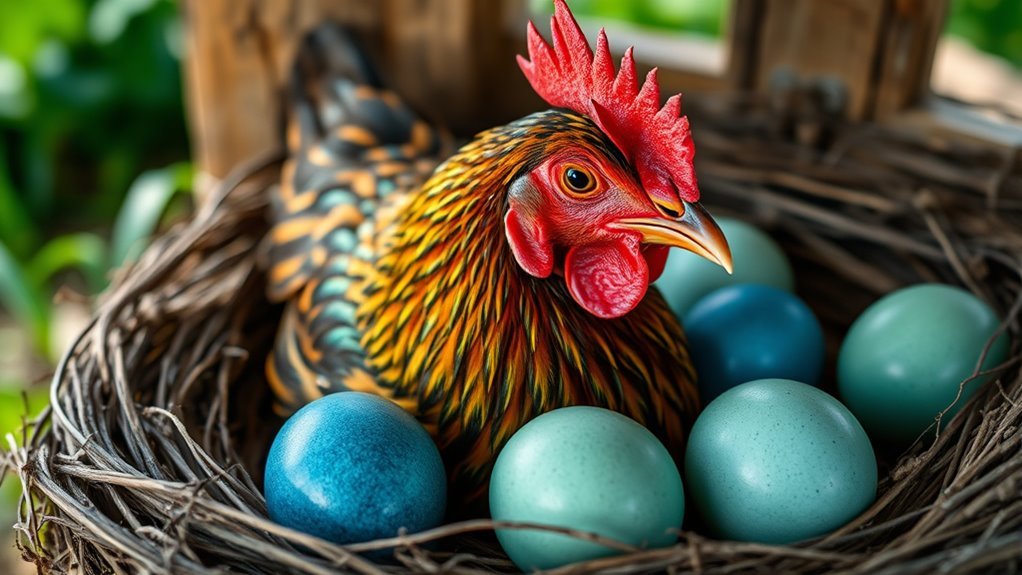 genetics determine eggshell color