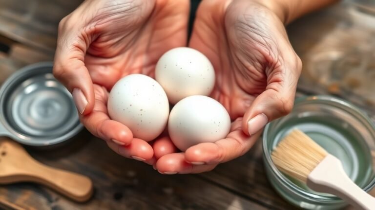 gentle egg cleaning method