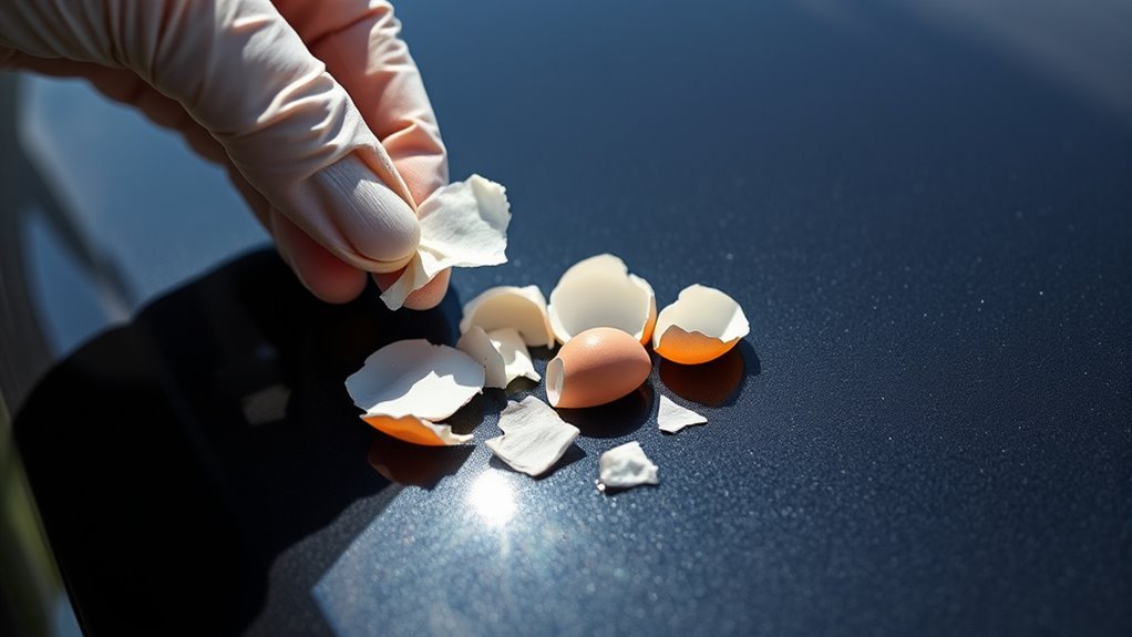 gentle eggshell removal technique