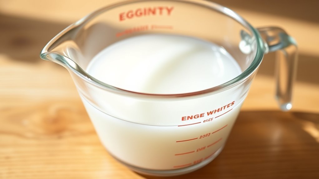 half cup egg white protein