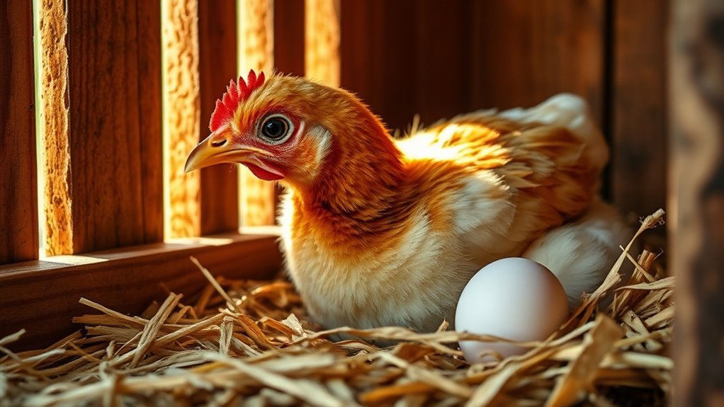 hens begin laying eggs