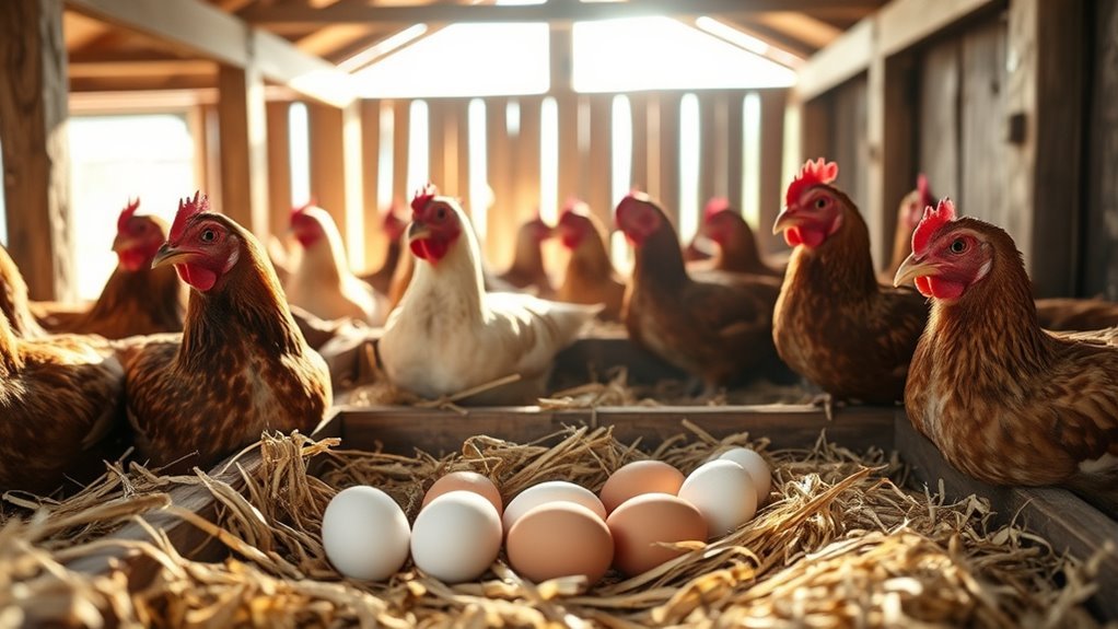 hens lay eggs naturally