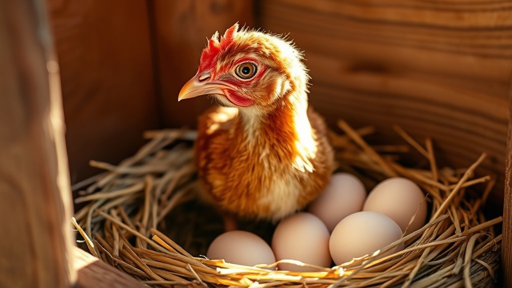 hens start laying early
