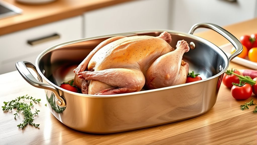 ideal pan size for turkey