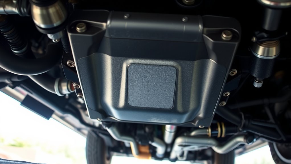 locate bottom engine pan