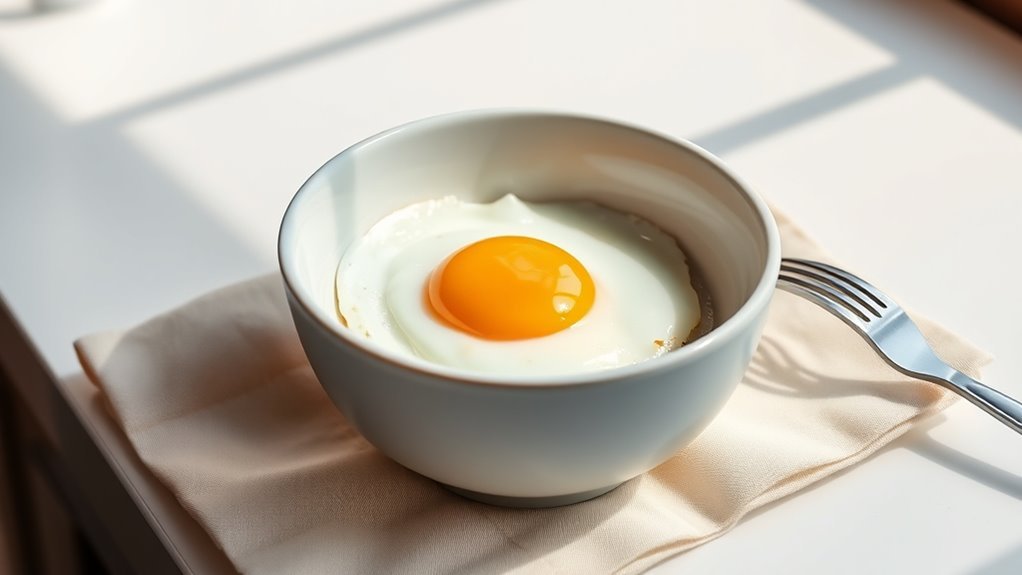microwave fried egg tips