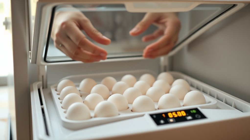 prepare incubator for incubation