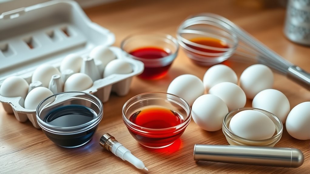 prepare supplies for vibrant coloring