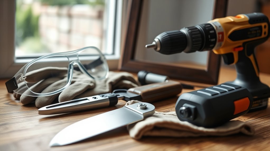 prepare tools and safety gear