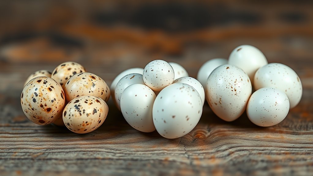 quail egg quality comparison