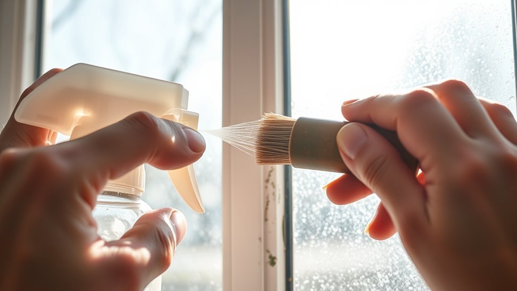 remove mold from windows