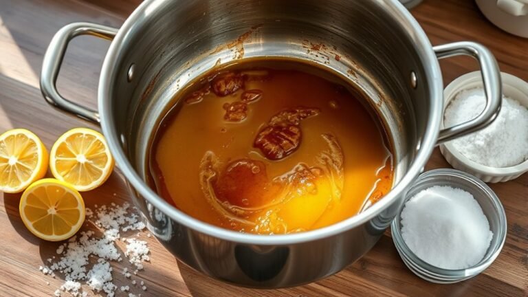 remove tough baked grease