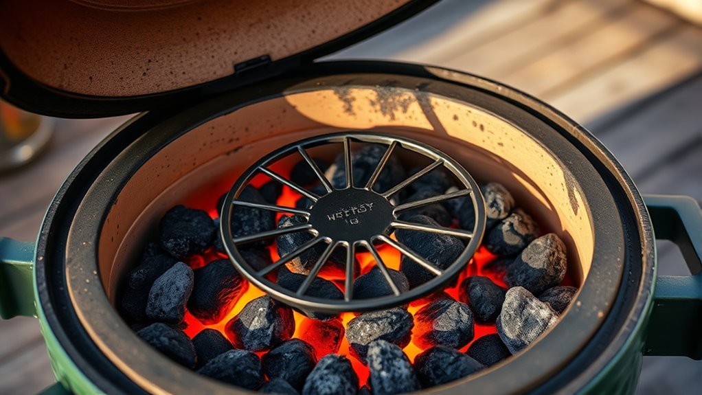 set up indirect roasting environment