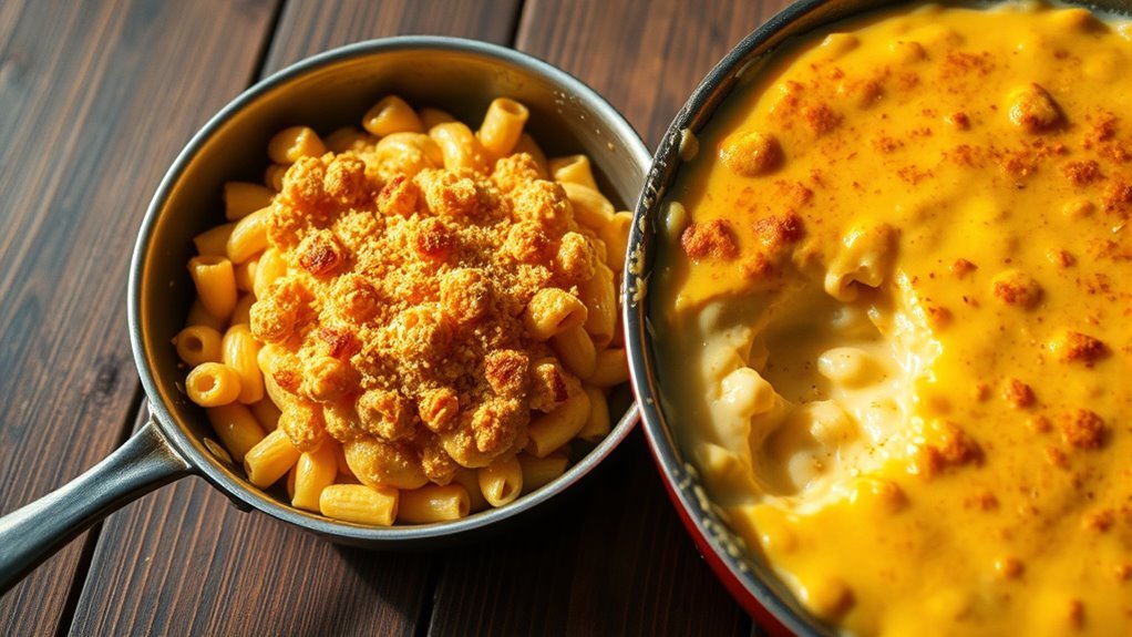 shallow pans for crispiness