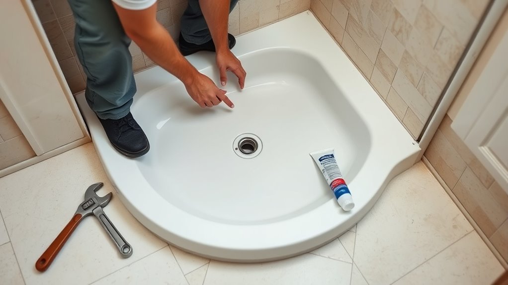 shower pan installation costs