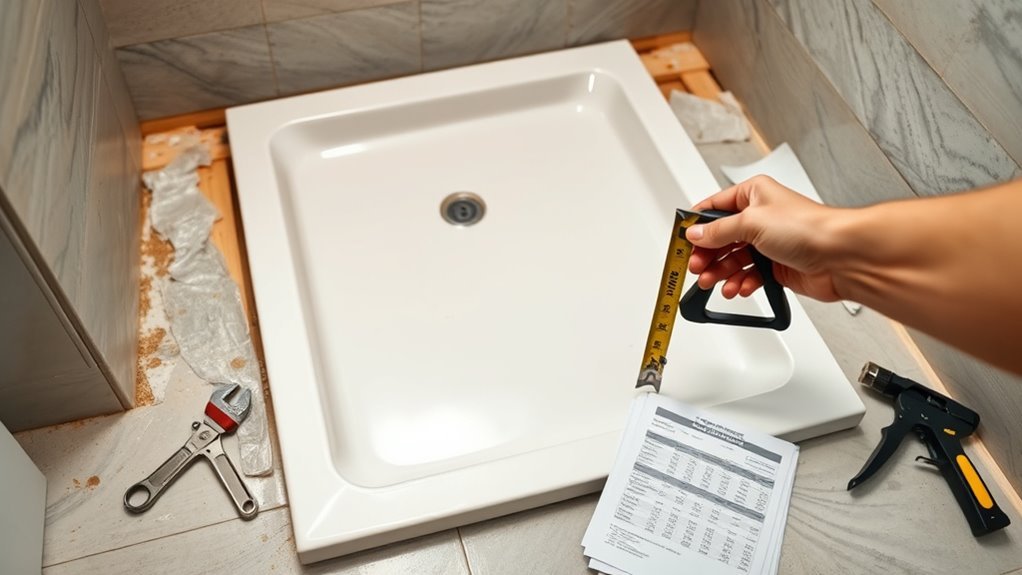 shower pan replacement costs