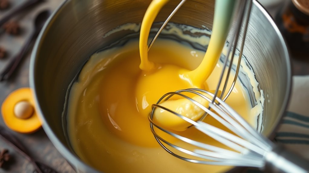 silky rich custard base