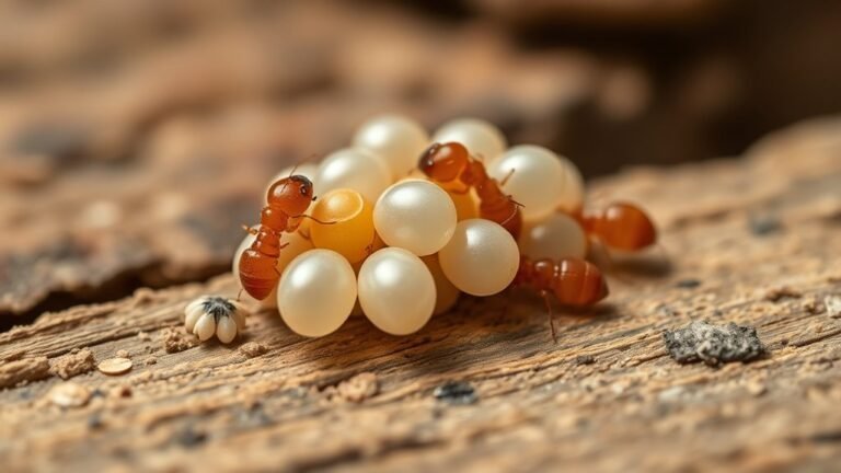 small elongated white eggs