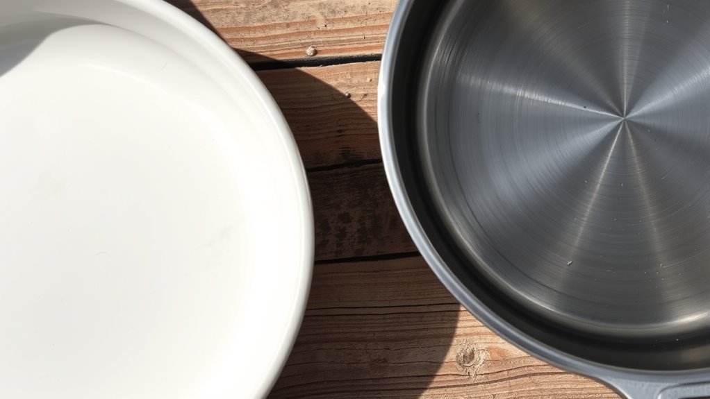 stainless steel outlasts ceramic
