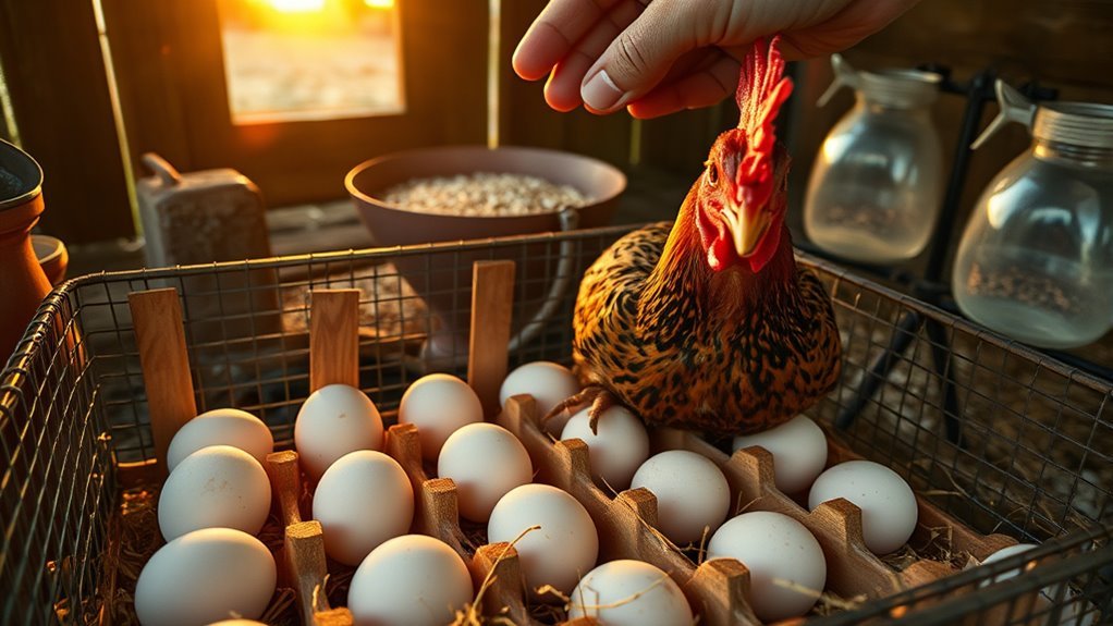 stop chickens from egg eating