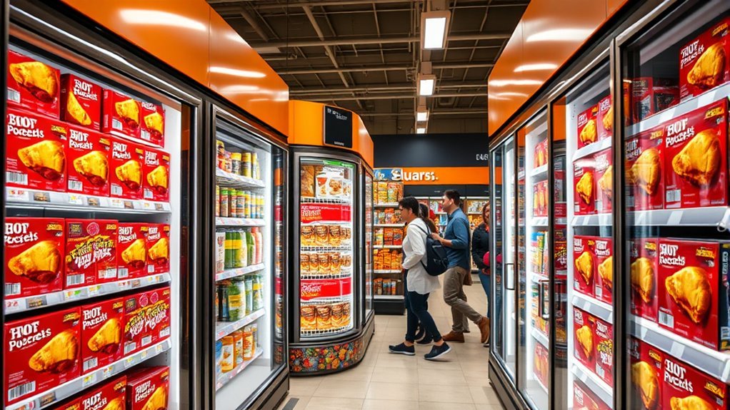 top stores for bbq hot pockets