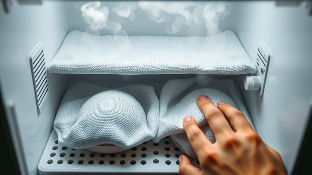 use damp cloths adjust vents