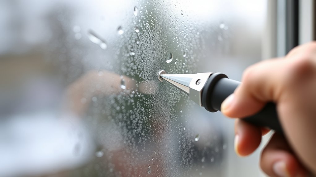 window moisture indicates seal failure