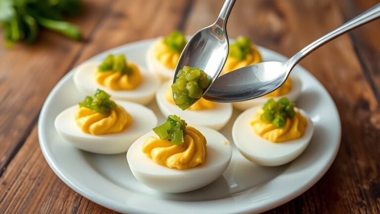 add relish to eggs