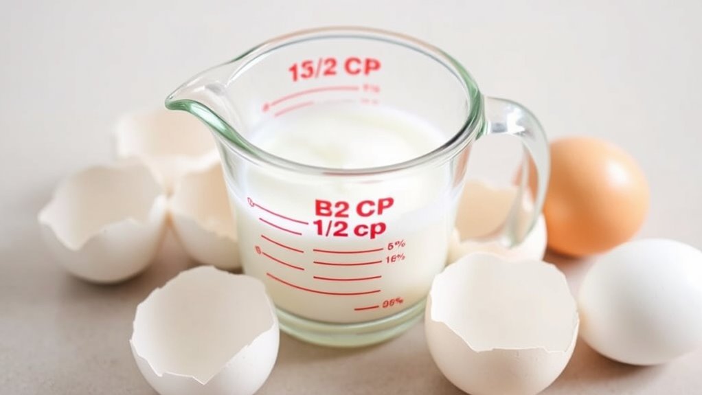 adjusting egg white measurements