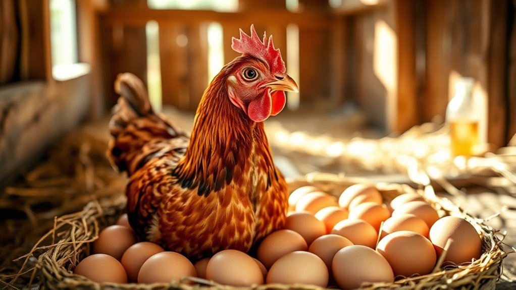 annual egg production varies