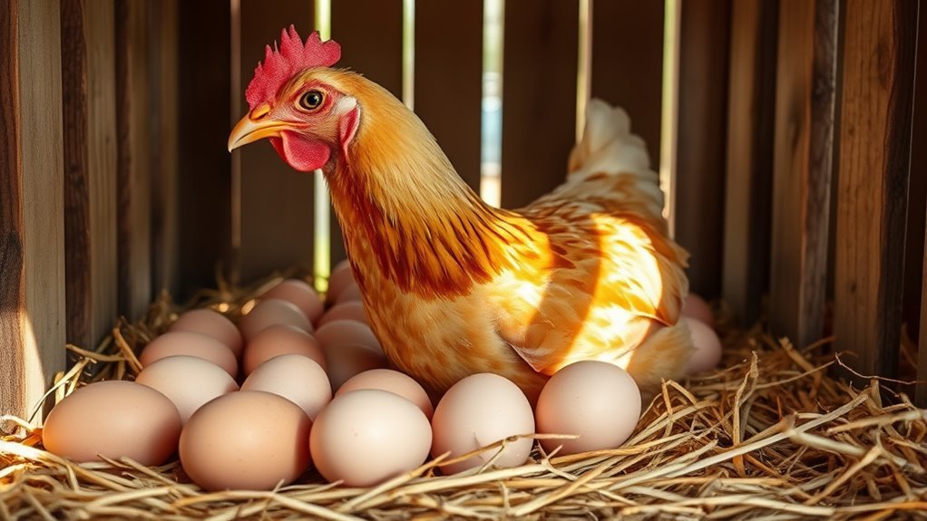 average chicken egg production