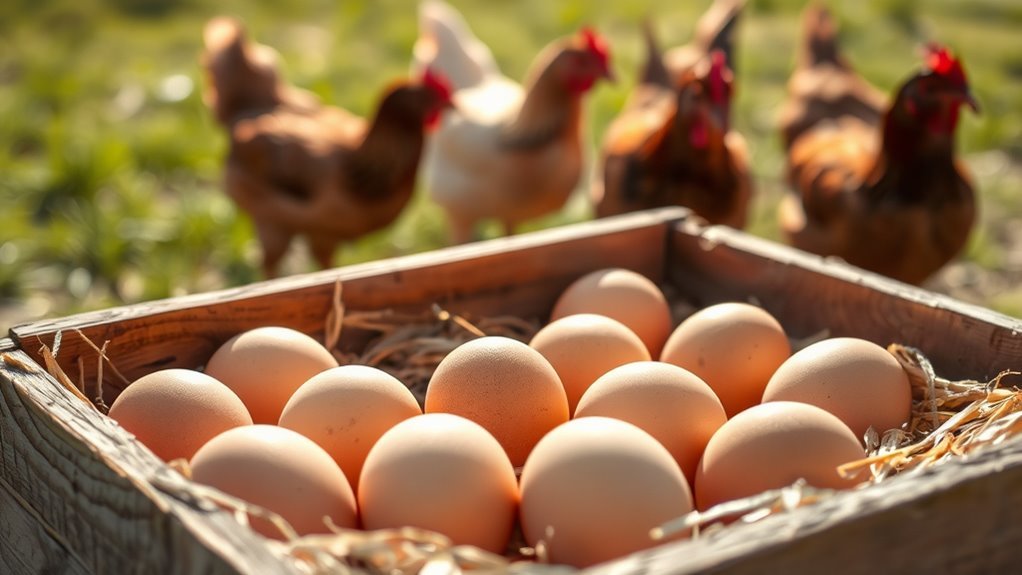 average chicken egg production