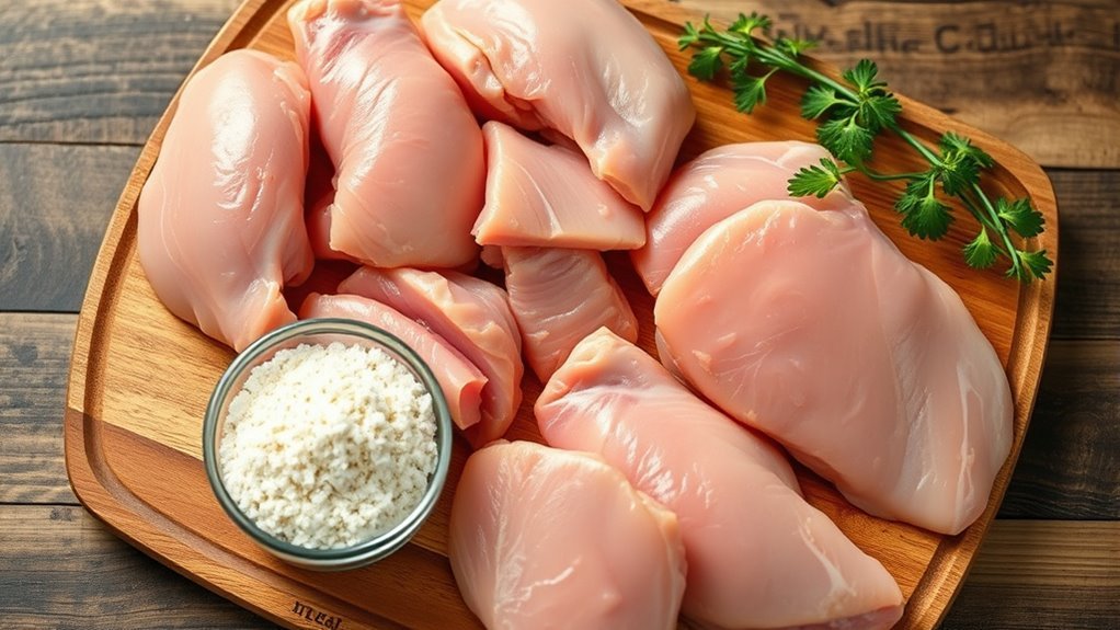 boneless skinless chicken preferred